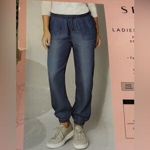 Serra light weight denim joggers